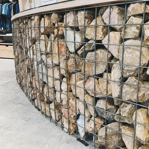 網走・北見でGABION ガビオン(蛇籠じゃかご)を施工販売
